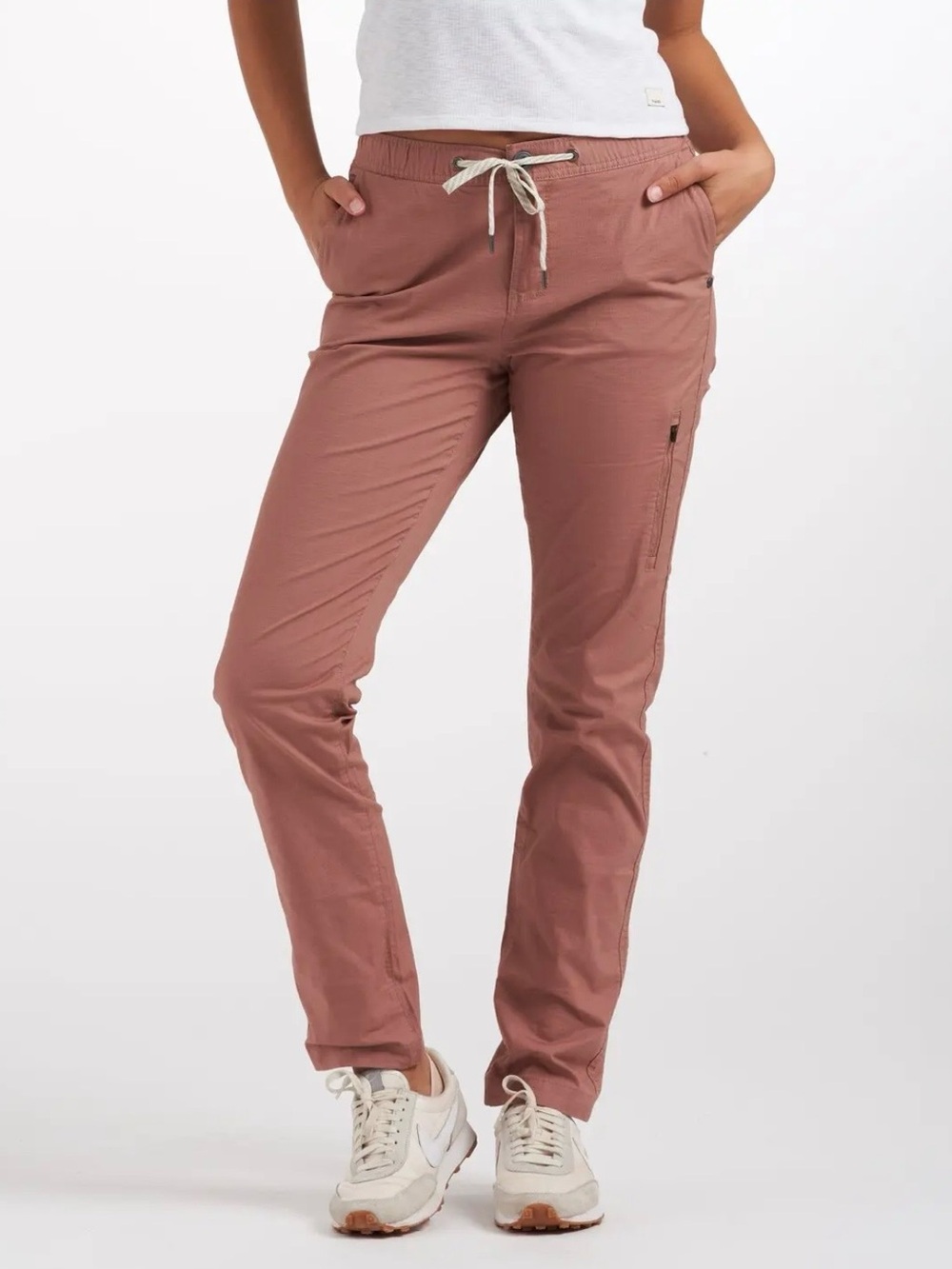 Vuori Ripstop Pants Women's Medium Hiking Climbing Drawstring Light Terracotta
